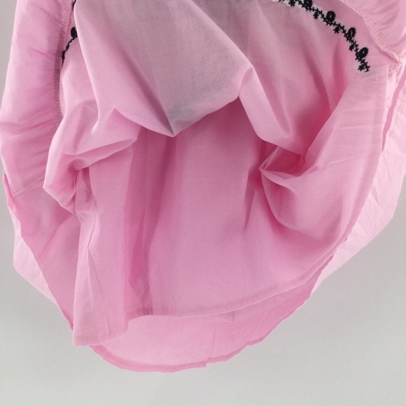 Top girl pink & blue embroidered sleeveless dress - Picture 8 of 8